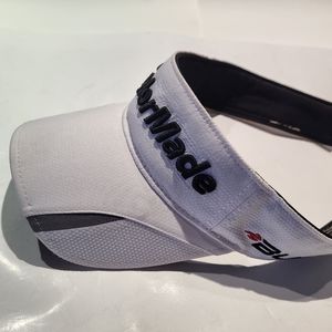 Taylormade White Golf Visor with Adjustable Strap - Used